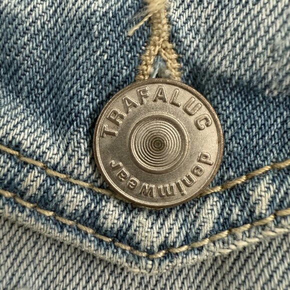 ZARA TRF IX’D makers Woman Combined poplin and ripped denim jacket light blue S - Picture 10 of 16